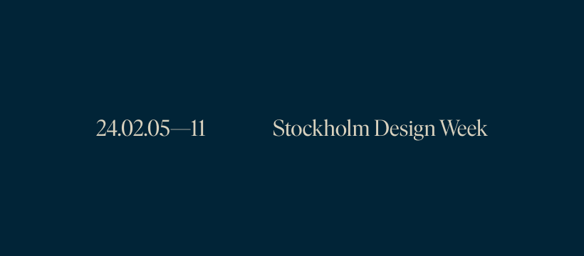 Image represents Stockholm Design Week...
